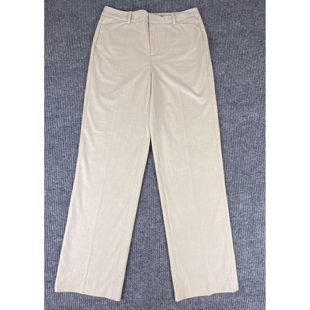 Coldwater Creek Dress Pants Womens 10T Beige Natural Fit Straight Leg Career